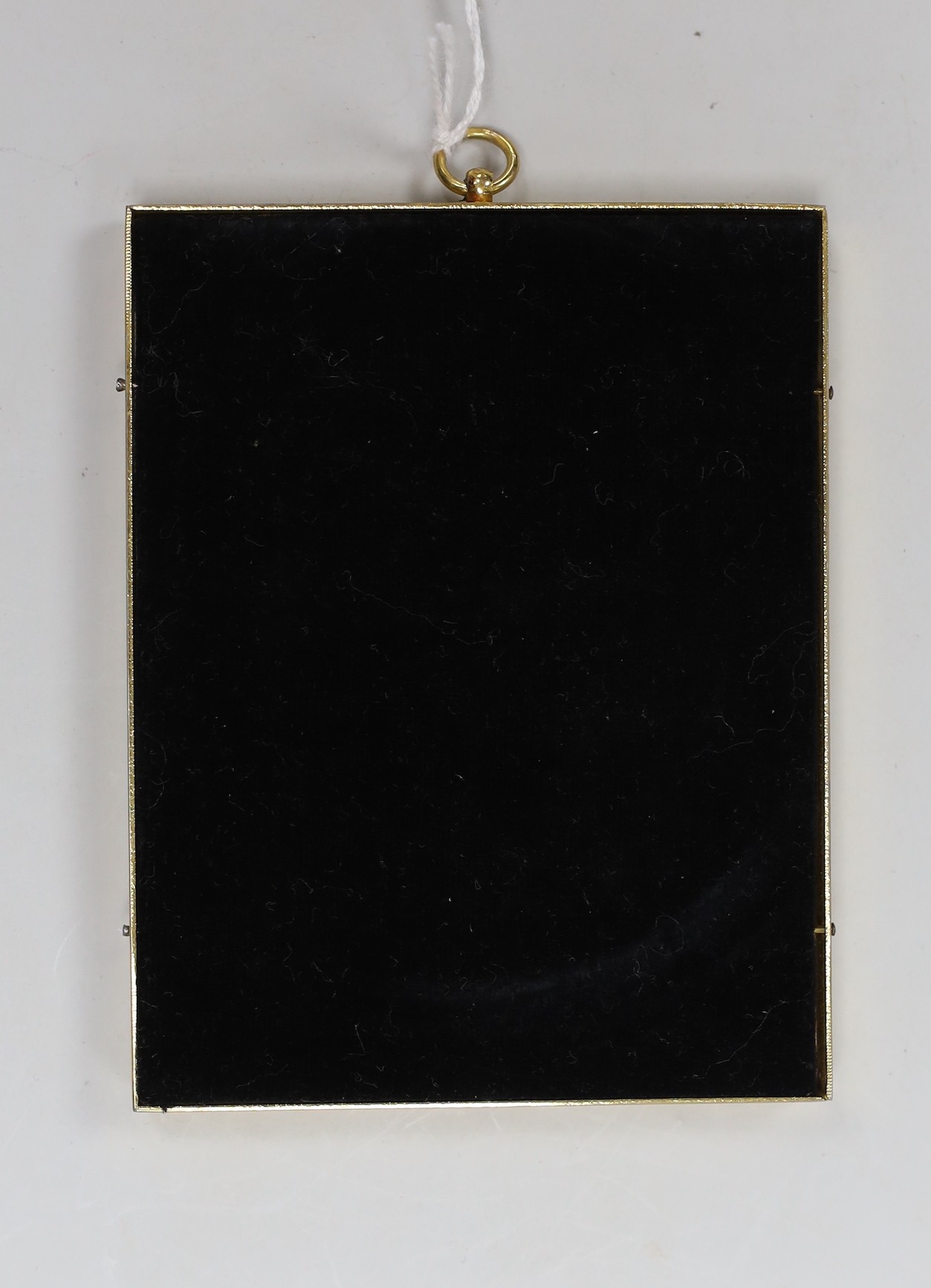 English School, 19th century, portrait miniature on ivory, Portrait of Richard Thompson (1826-1858) during his deployment in India, Ivory submission reference: Y9V6JF7P 10 x 7.75cm